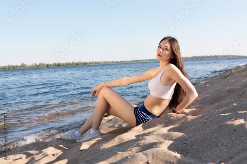 woman on beach © Evgeniy Vorobiev