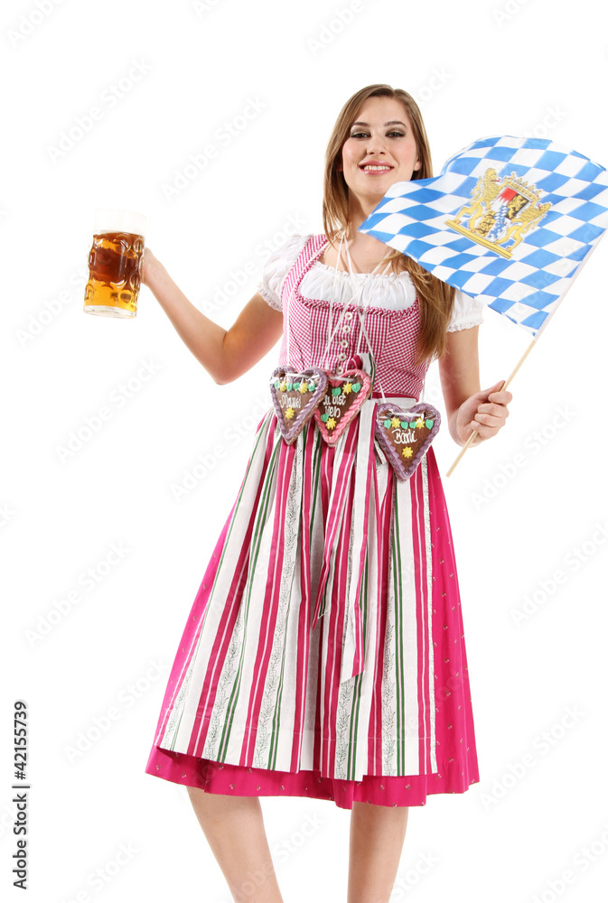 Frau im Dirndl