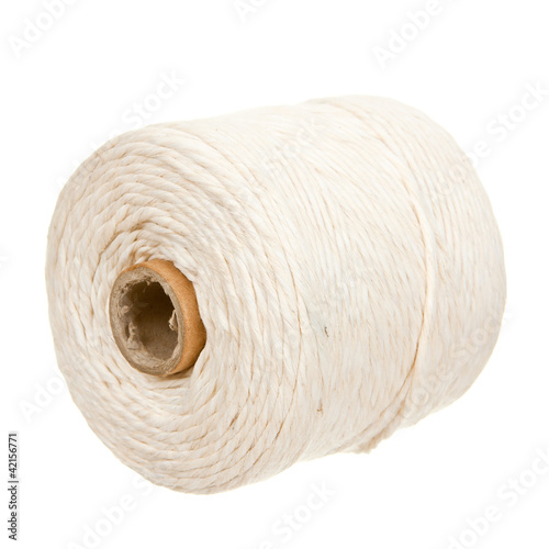 White thread spool