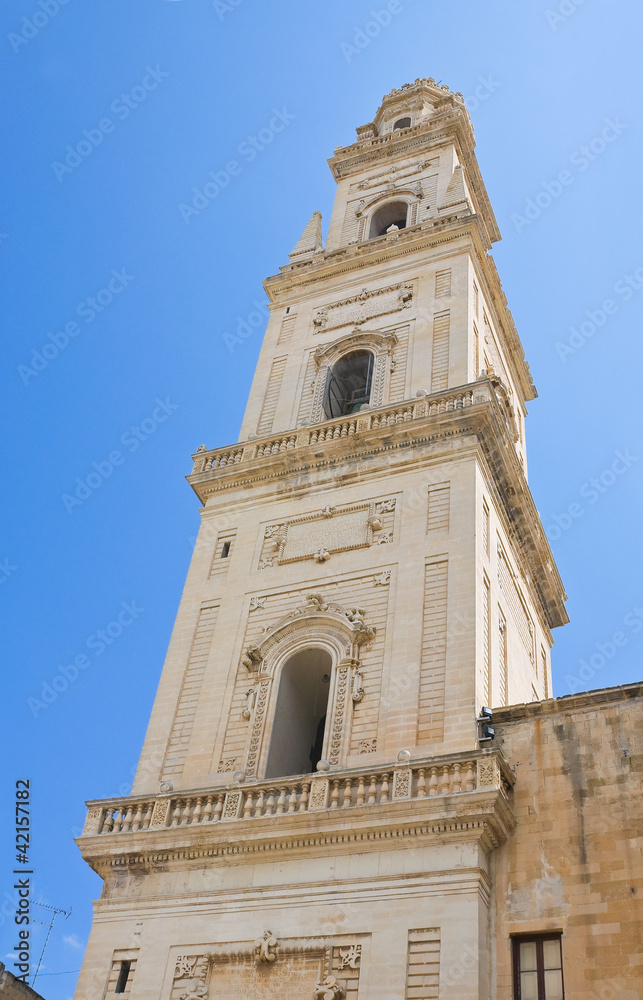 Fototapeta premium Cathedral Belltower. Lecce. Puglia. Italy.
