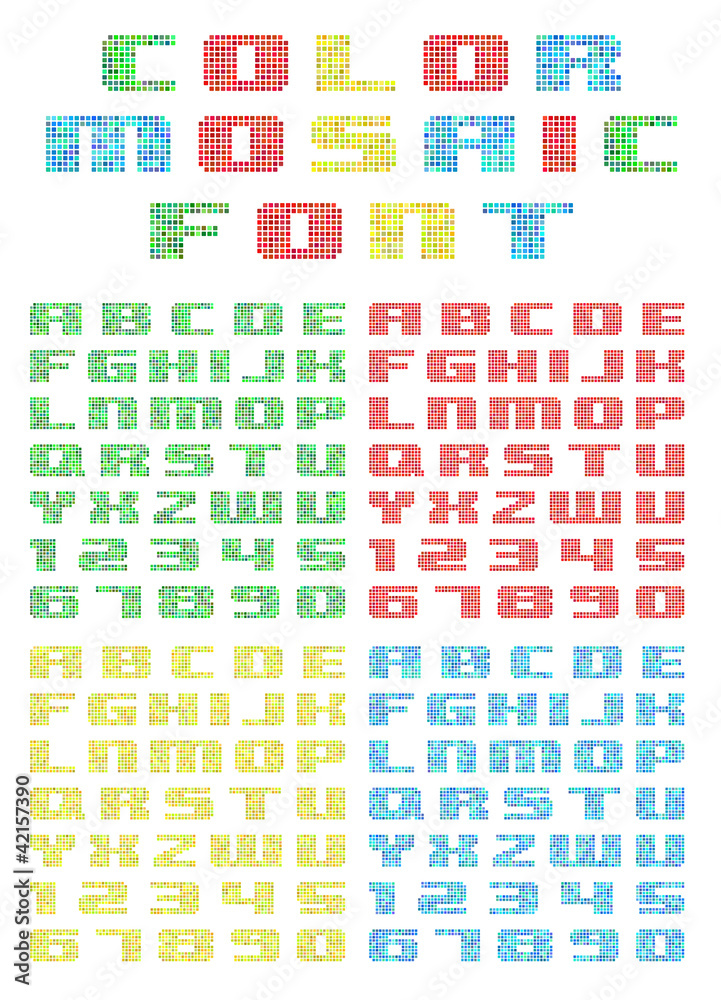 mosaic font mosaic font