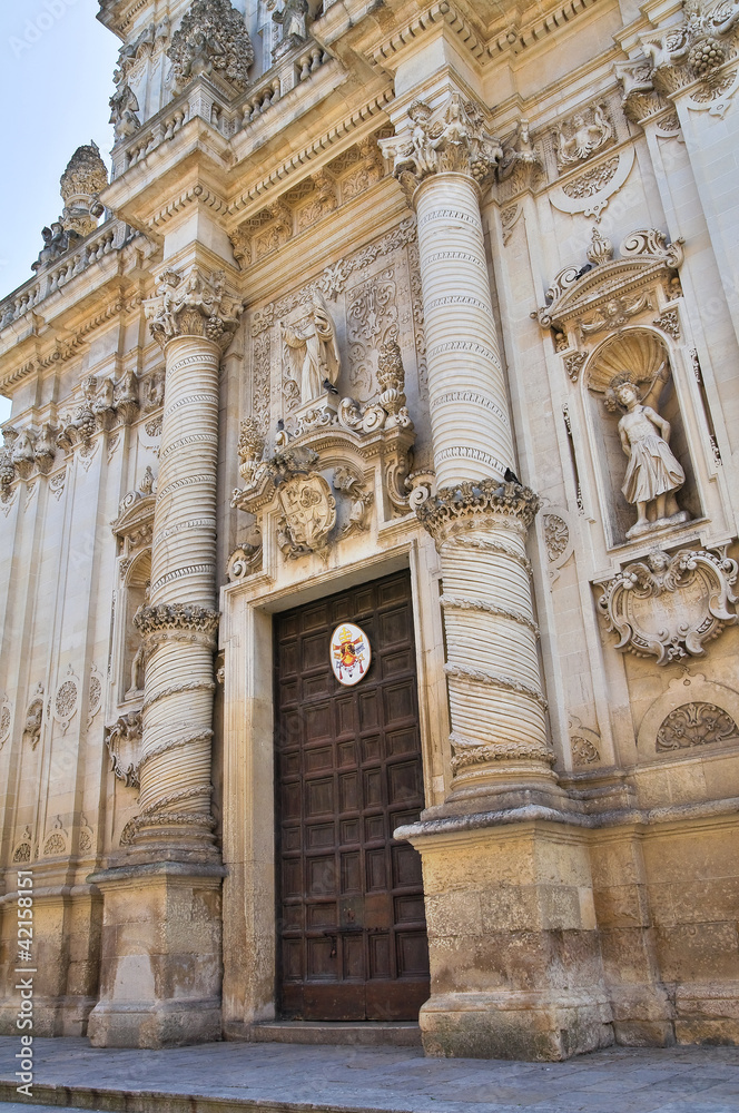 Basilica of St. Giovanni Battista. Lecce. Puglia. Italy.