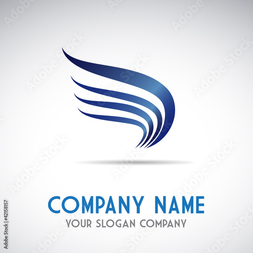 Logo eagle, transport and courier services # Vector