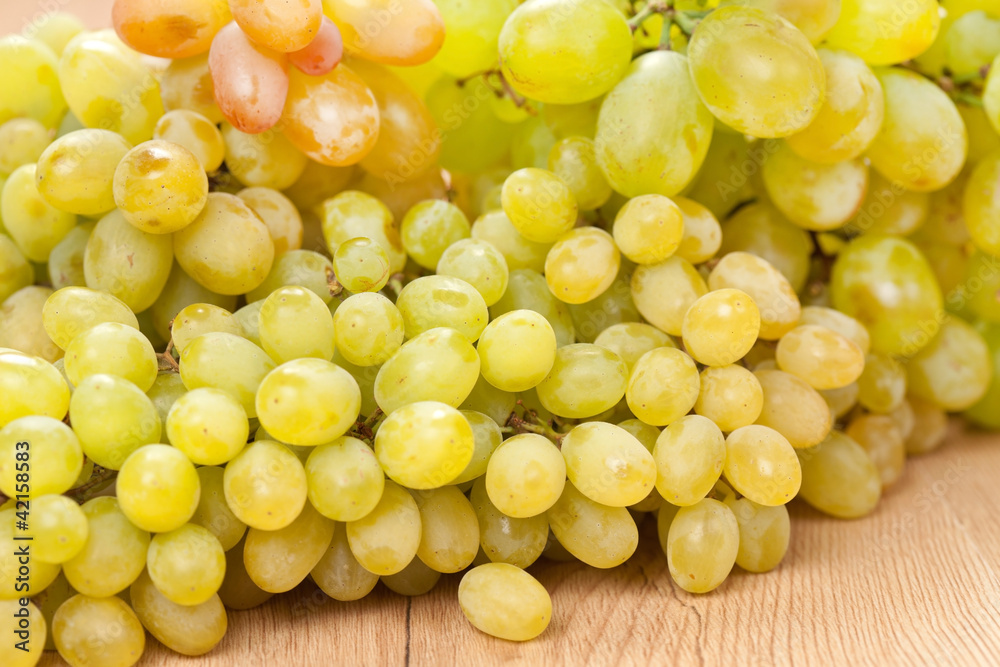 Fresh green grapes