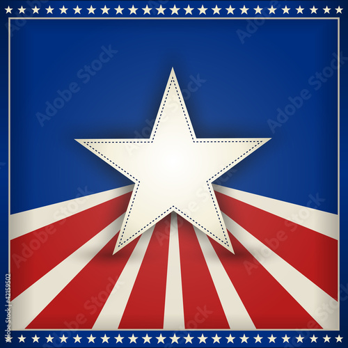Patriotic USA background with stars and stripes