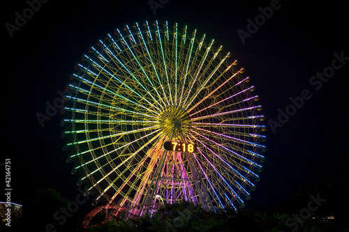 Ferris Wheel at night.