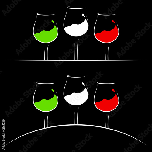 Abstract Wine Logo Italy