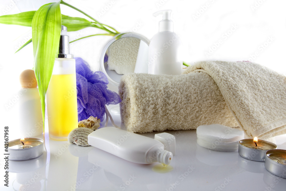 cosmetics on the table and mess cosmetics on the table and mess