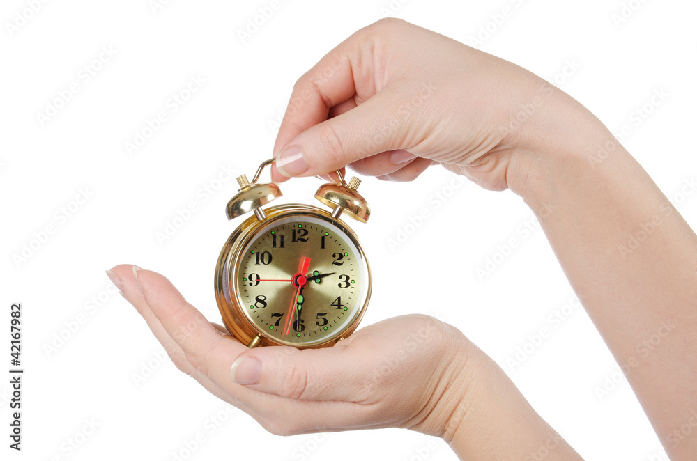 Alarm clock isolated on white background Alarm clock isolated on white background