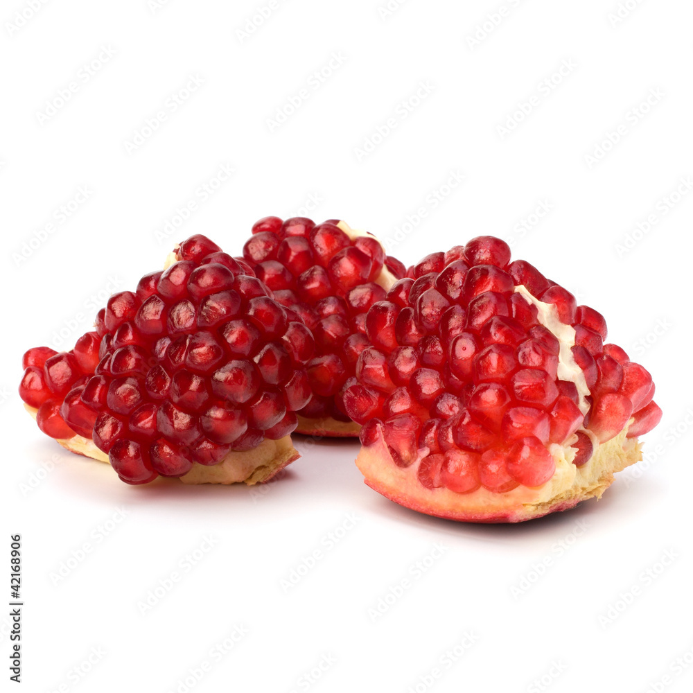 Ripe pomegranate piece Ripe pomegranate piece
