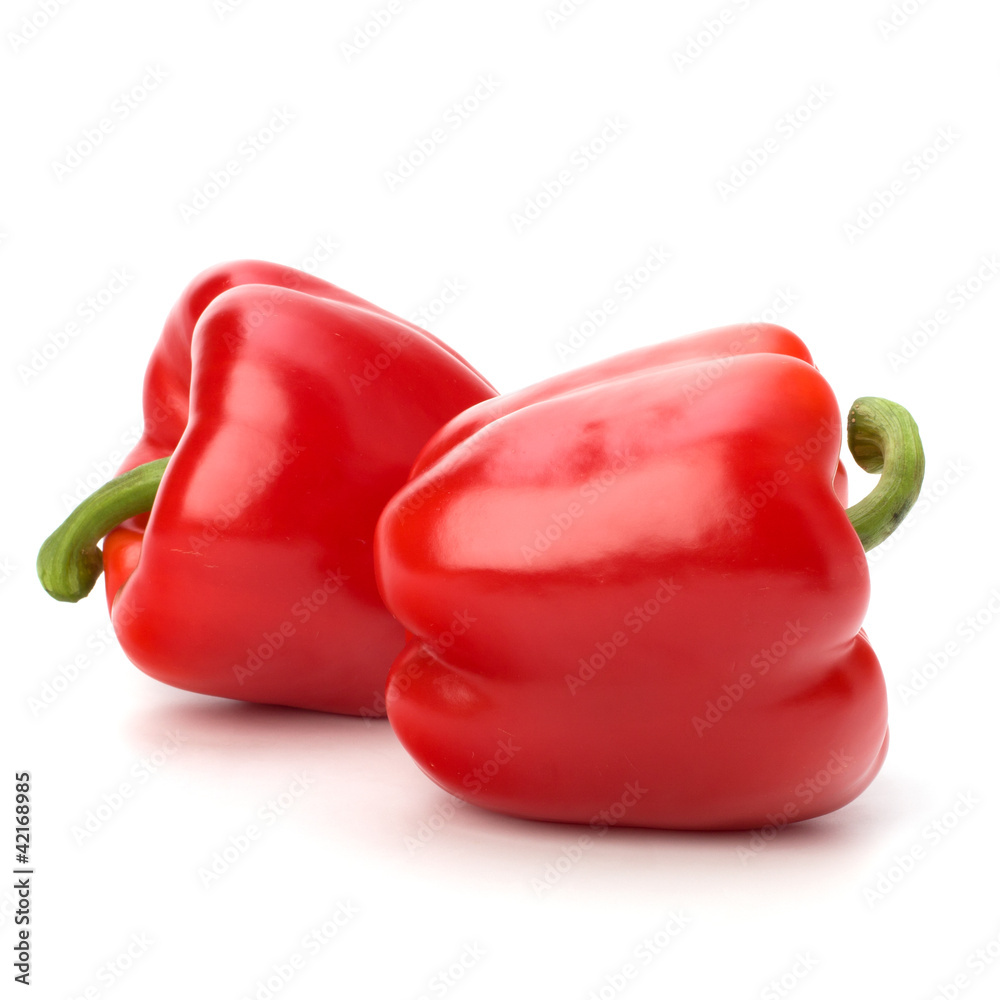 sweet pepper isolated on white background sweet pepper isolated on white background