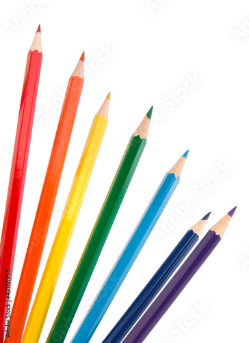 Colouring crayon pencils bunch