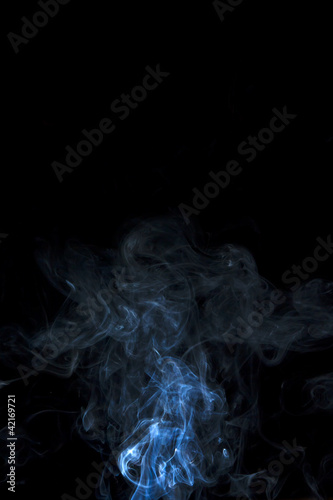 smoke on black background