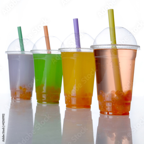 Verschiedene Bubble Tea-Sorten photo