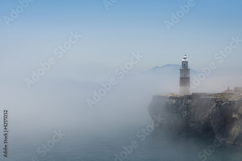 Gibraltar Lighthouse in the Mist photo