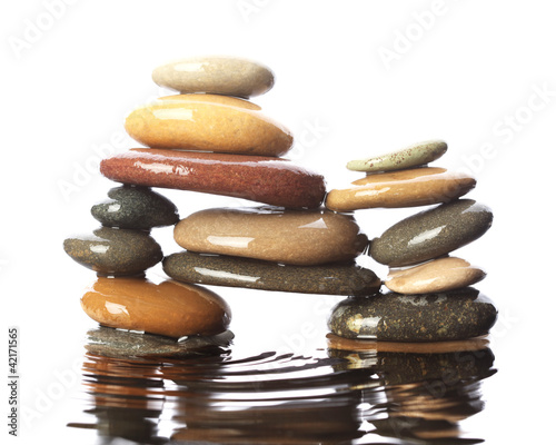 Stones in water
