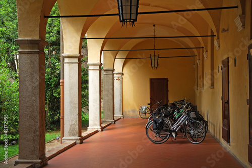 Italy Ravenna, Augustinian monks monastery portico