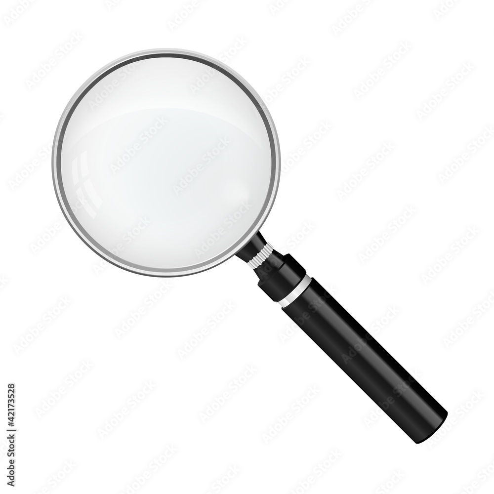 Accurate vector of magnifying glass Accurate vector of magnifying glass
