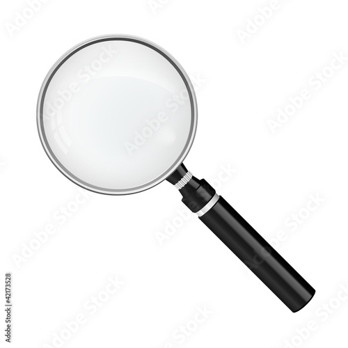 Accurate vector of magnifying glass