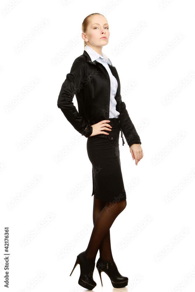 A full length portrait of a beautiful businesswoman A full length portrait of a beautiful businesswoman