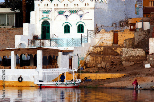 Obraz na plátně Aswan Cityscape