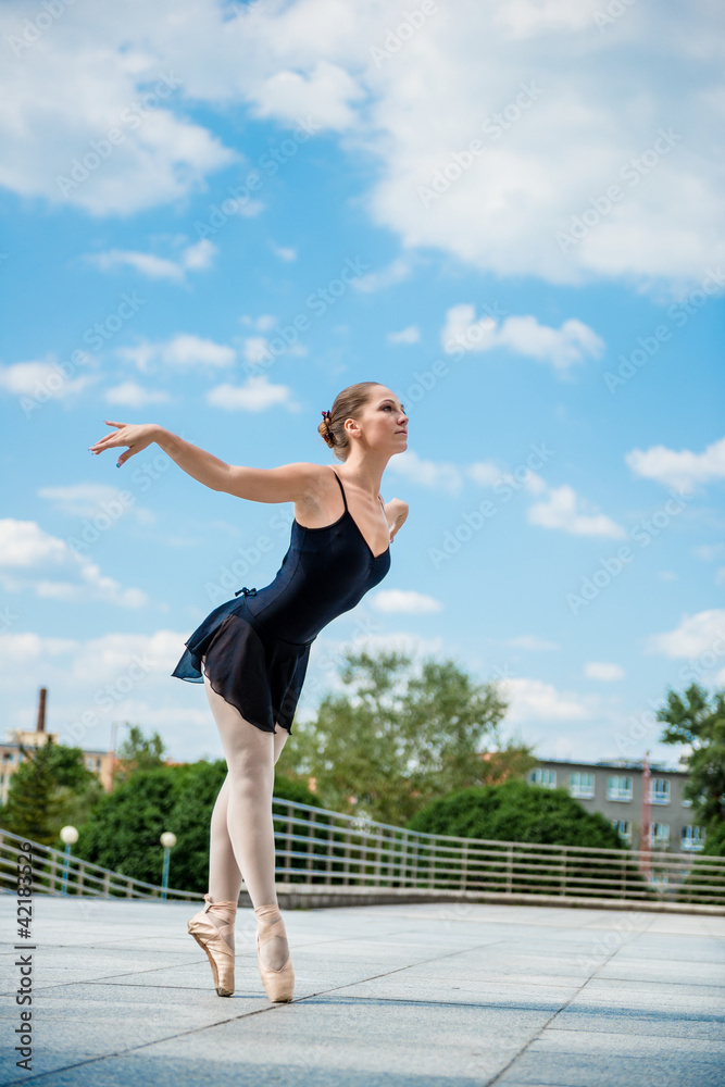 Ballet dancer dancing outdoor Ballet dancer dancing outdoor