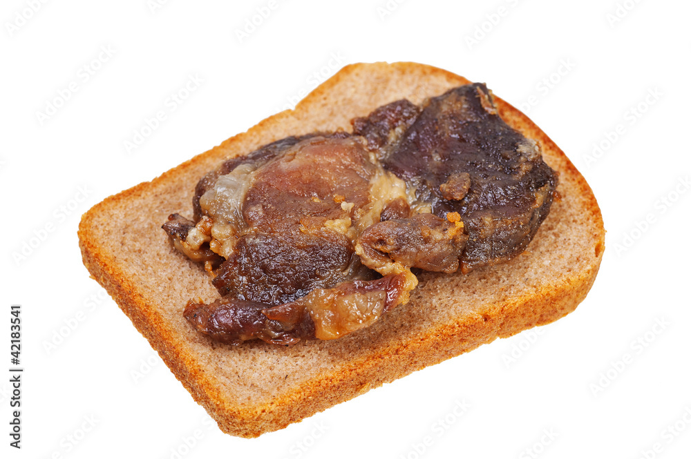 sandwich with fried meat