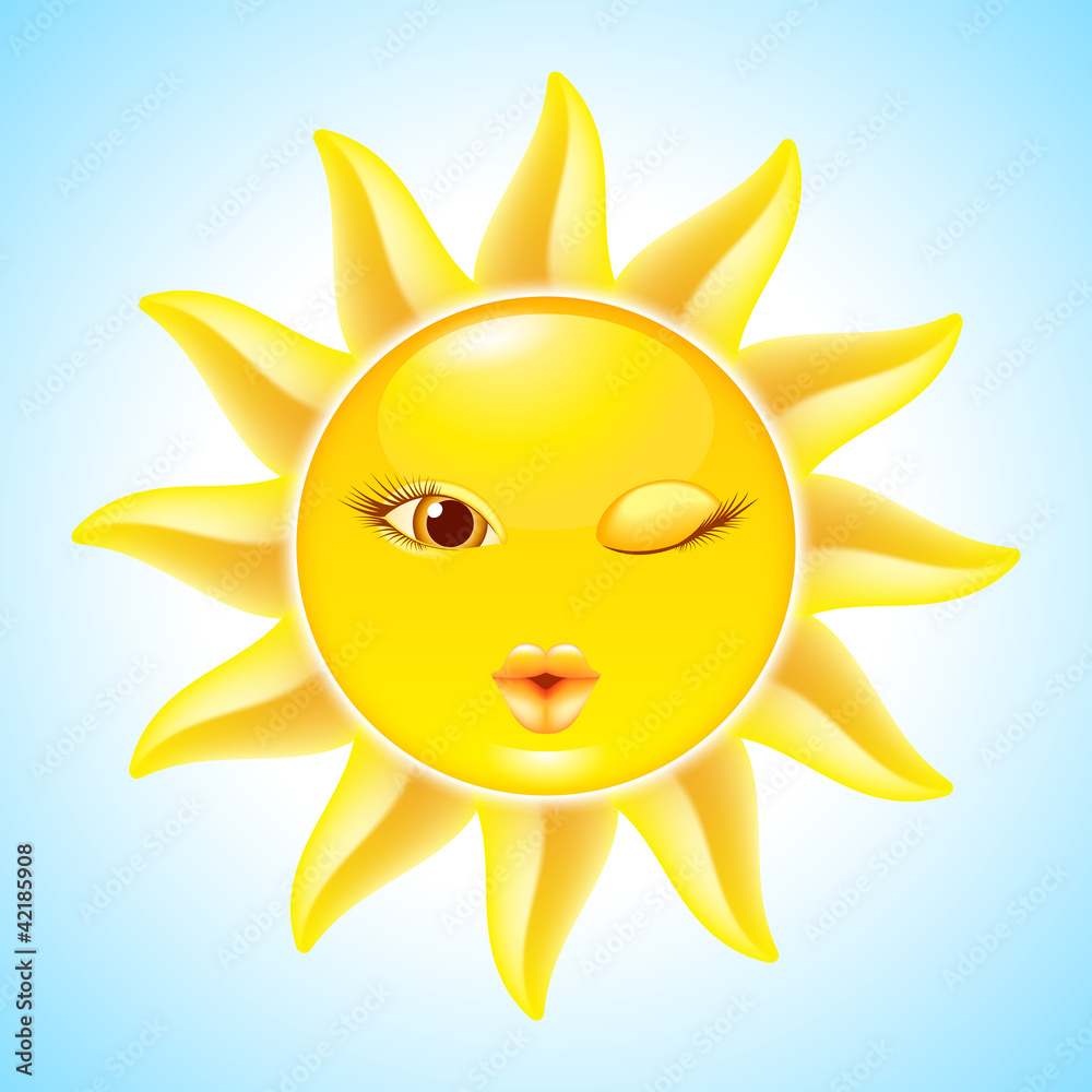 Cartoon Sun Characters