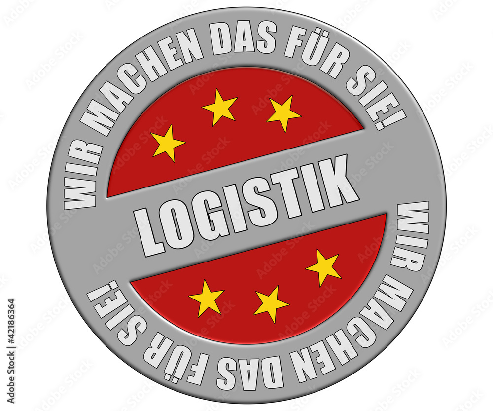 Schild graurot rund rt wmdfs LOGISTIK Schild graurot rund rt wmdfs LOGISTIK