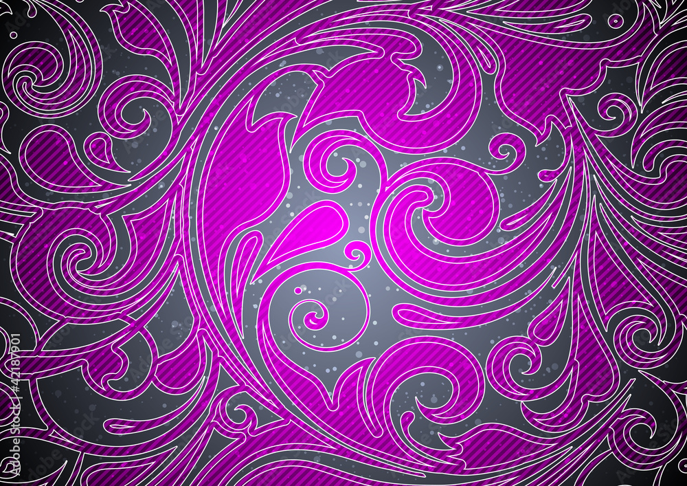 Fototapeta premium Abstract background with ornament