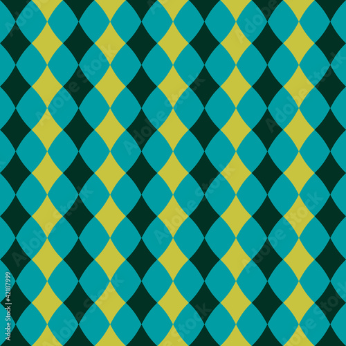 Seamless pattern with white rhombuses