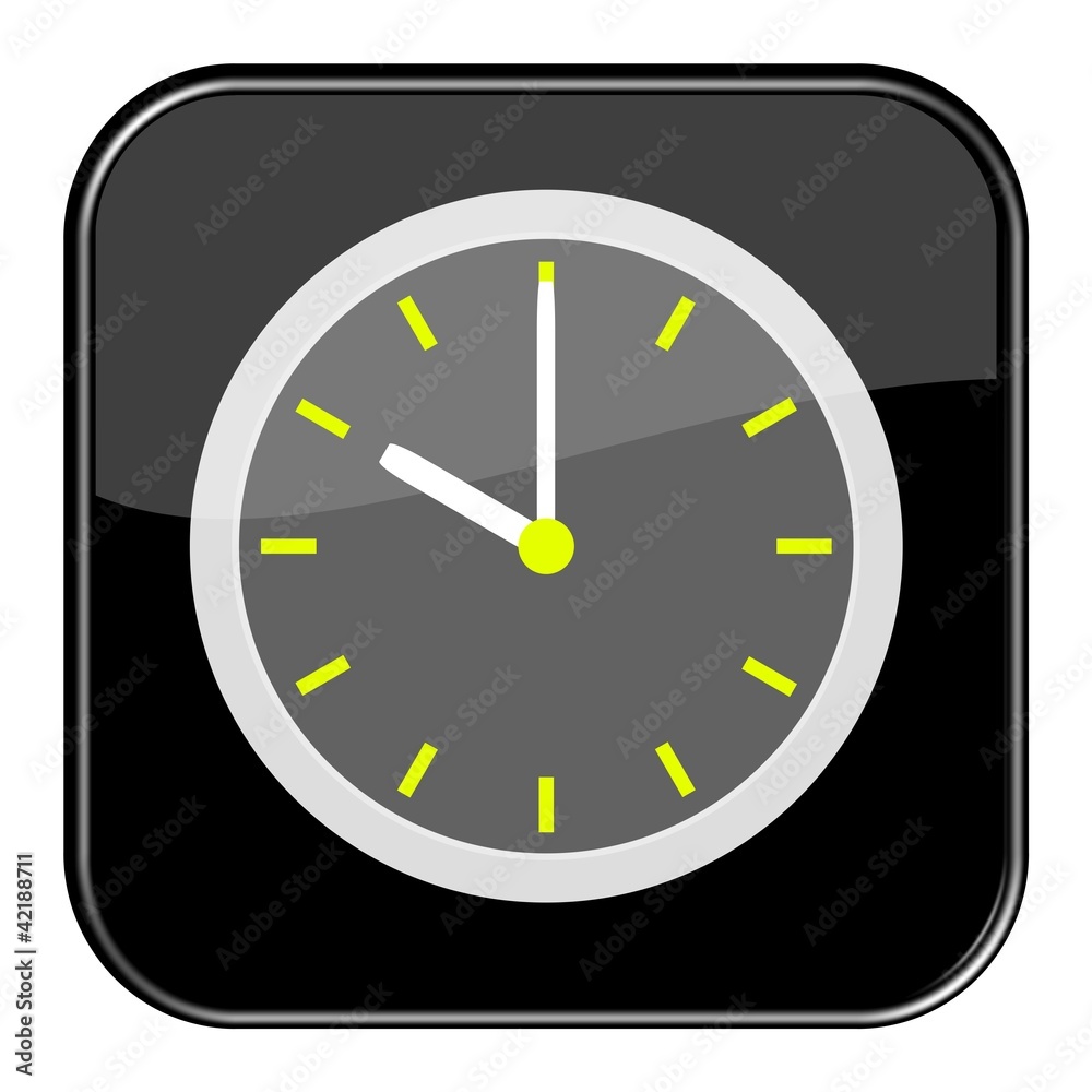 Glossy Button schwarz - 10 Uhr / 22 Uhr Glossy Button schwarz - 10 Uhr / 22 Uhr