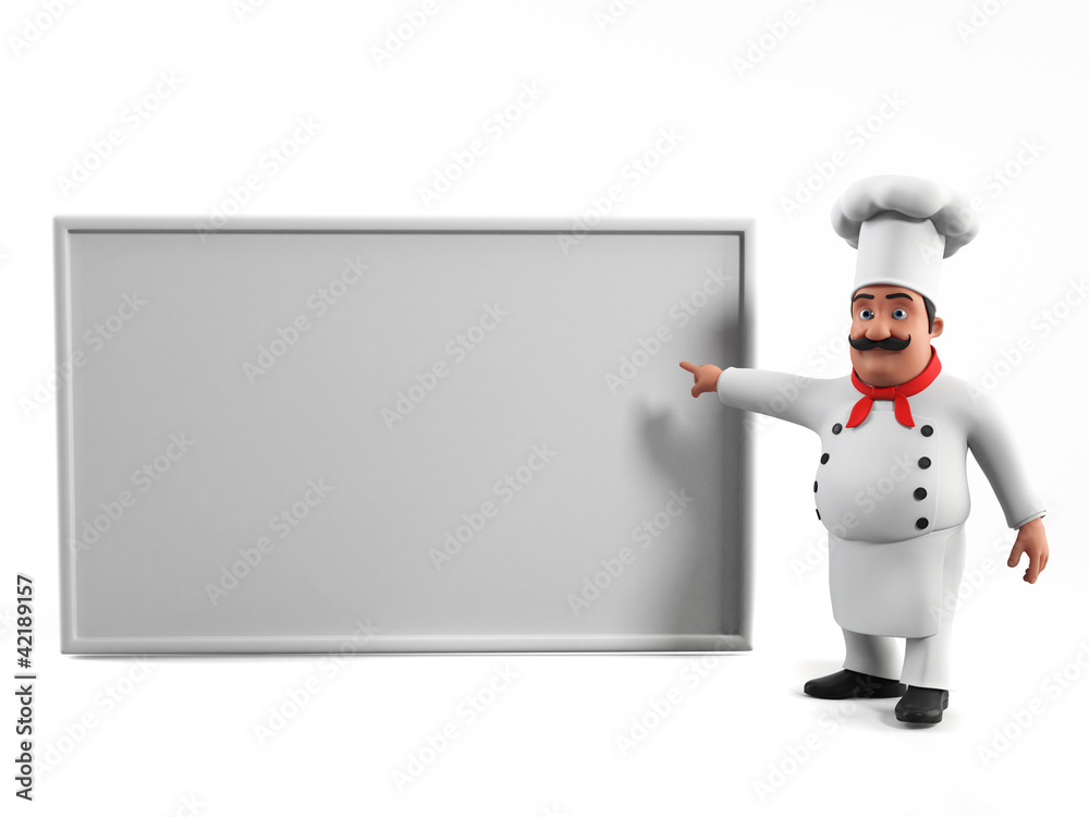 3d rendered illustration of a kitchen chef 3d rendered illustration of a kitchen chef