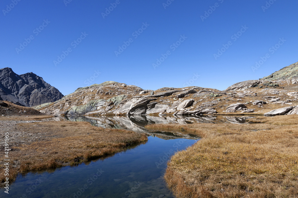 Site of lakes and collar of the blanchet, France Site of lakes and collar of the blanchet, France