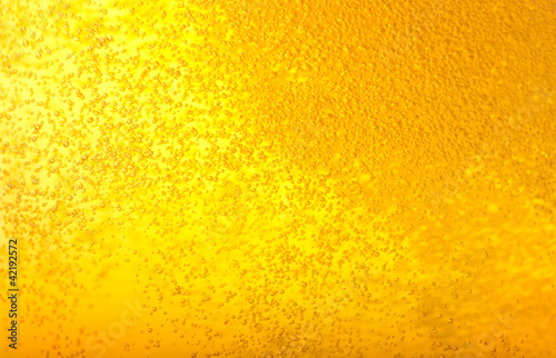 Bubbles in beer.