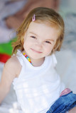 Adorable little girl portrait outdoors