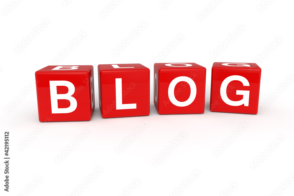 blog cubes 3d render illustration blog cubes 3d render illustration