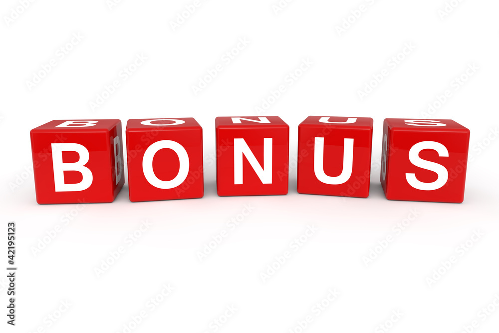 Bonus cubes 3d render illustration Bonus cubes 3d render illustration