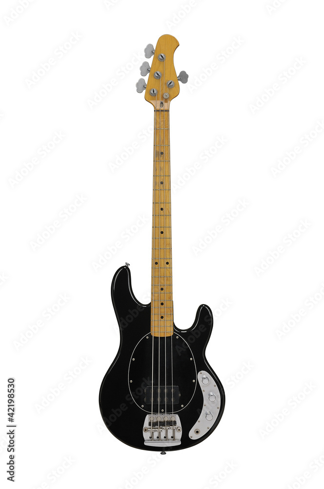 Naklejka premium Vintage Bass Guitar