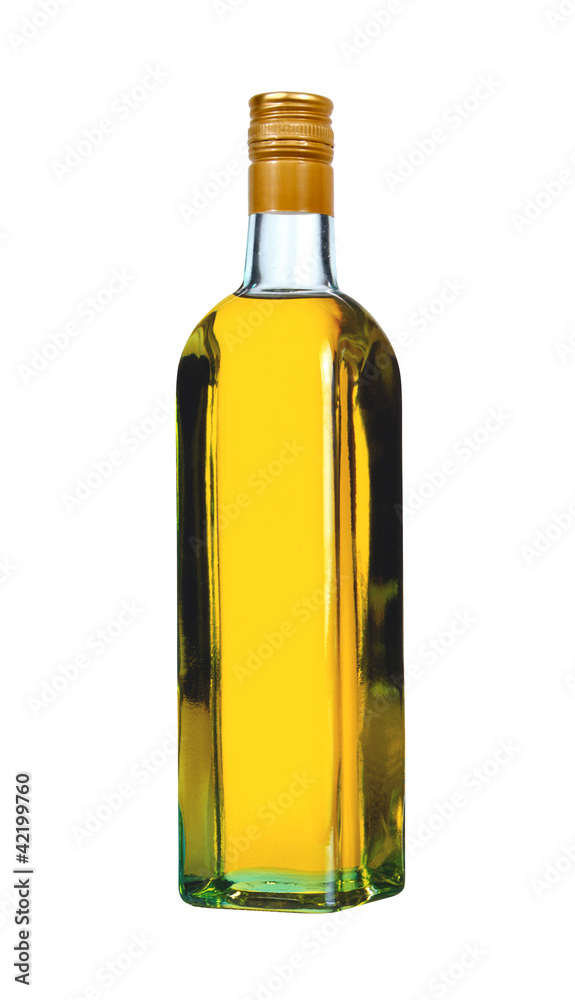 bottle of vodka with pepper isolated on white bottle of vodka with pepper isolated on white