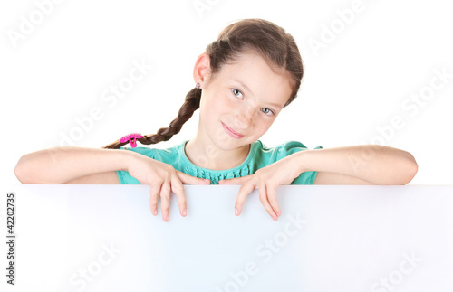 Portrait of beautiful littl...