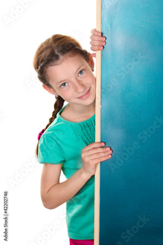 Portrait of beautiful littl...