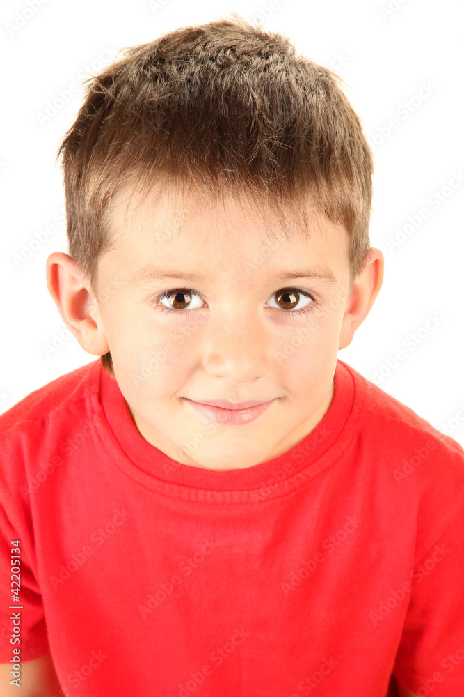 portrait of little boy isolated on white portrait of little boy isolated on white