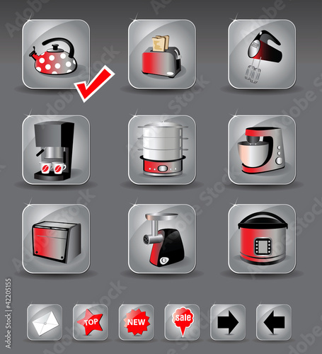 kitchen appliances icons