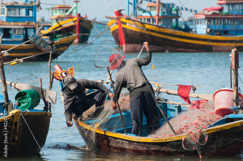 Принти на полотні Vietnamese fishing village