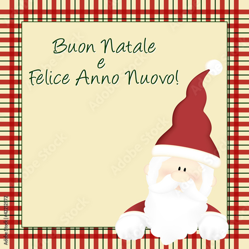 Buon Natale e felice anno nuovo - Babbo Natale