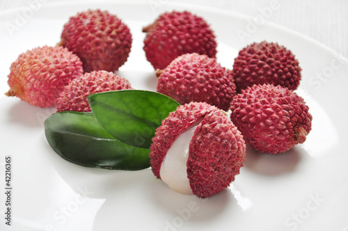 ripe lychees