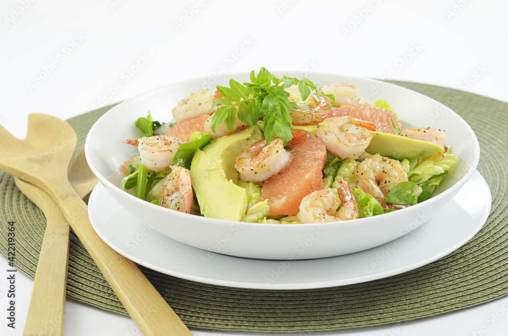 Prawn, grapefruit and avocado salad Prawn, grapefruit and avocado salad