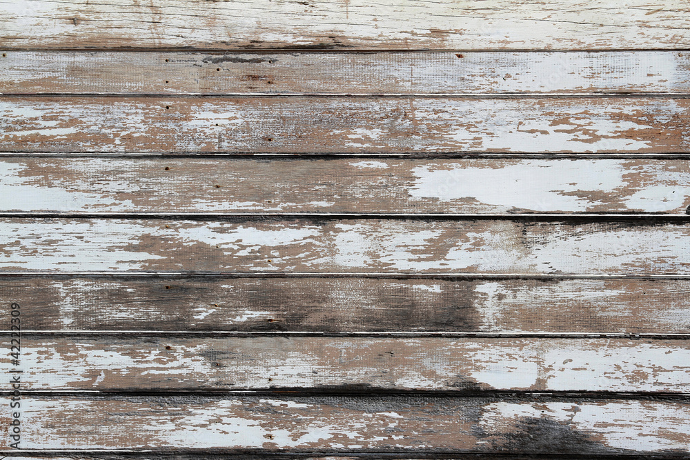 Peeling paint on old wooden boards grunge background Peeling paint on old wooden boards grunge background