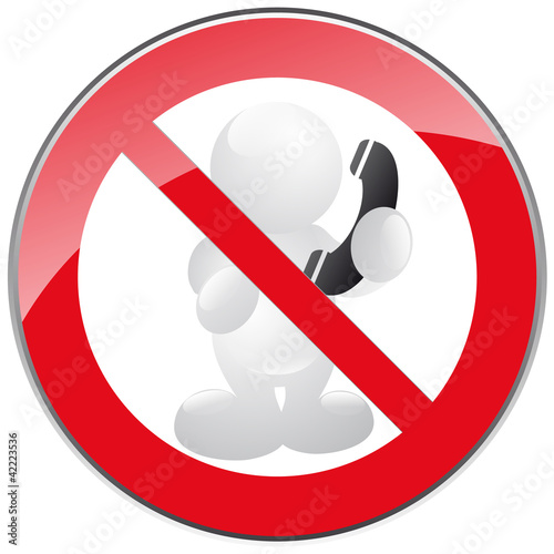 interdiction de téléphoner